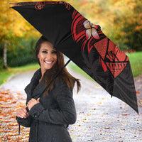 Guam Tribal Chamorro Umbrella Polynesian Shark with Plumeria and Sea Vibe LT03 - Polynesian Pride