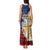 Hawaii Lutheran High School Tank Maxi Dress Kakau Pattern Splash Style LT03 - Polynesian Pride