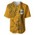 Nanakuli High and Intermediate School Baseball Jersey Tribal Kakau Pattern LT03 Yellow - Polynesian Pride