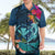 Hawaii Hawaiian Shirt Whale Mix Hibiscus and Kanaka Maoli Blue Version LT03 - Polynesian Pride