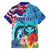 Hawaii Race For Whales Family Matching Long Sleeve Bodycon Dress and Hawaiian Shirt Flag and Polynesian Hibiscus LT03 - Polynesian Pride