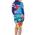 Hawaii Race For Whales Family Matching Long Sleeve Bodycon Dress and Hawaiian Shirt Flag and Polynesian Hibiscus LT03 - Polynesian Pride