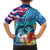 Hawaii Race For Whales Family Matching Short Sleeve Bodycon Dress and Hawaiian Shirt Flag and Polynesian Hibiscus LT03 - Polynesian Pride