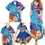 Hawaii Race For Whales Family Matching Summer Maxi Dress and Hawaiian Shirt Flag and Polynesian Hibiscus LT03 - Polynesian Pride