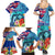 Hawaii Race For Whales Family Matching Summer Maxi Dress and Hawaiian Shirt Flag and Polynesian Hibiscus LT03 - Polynesian Pride