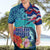 Hawaii Race For Whales Hawaiian Shirt Flag and Polynesian Hibiscus LT03 - Polynesian Pride