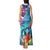 Hawaii Race For Whales Tank Maxi Dress Flag and Polynesian Hibiscus LT03 - Polynesian Pride