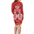 Polynesian Valentine Day Family Matching Long Sleeve Bodycon Dress and Hawaiian Shirt Love Couple Turtle Maori Hibiscus Red Style LT03 - Polynesian Pride