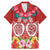 Polynesian Valentine Day Family Matching Mermaid Dress and Hawaiian Shirt Love Couple Turtle Maori Hibiscus Red Style LT03 Dad's Shirt - Short Sleeve Red - Polynesian Pride