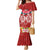 Polynesian Valentine Day Family Matching Mermaid Dress and Hawaiian Shirt Love Couple Turtle Maori Hibiscus Red Style LT03 Mom's Dress Red - Polynesian Pride