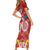 Polynesian Valentine Day Family Matching Short Sleeve Bodycon Dress and Hawaiian Shirt Love Couple Turtle Maori Hibiscus Red Style LT03 - Polynesian Pride