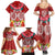 Polynesian Valentine Day Family Matching Summer Maxi Dress and Hawaiian Shirt Love Couple Turtle Maori Hibiscus Red Style LT03 - Polynesian Pride