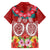 Polynesian Valentine Day Family Matching Summer Maxi Dress and Hawaiian Shirt Love Couple Turtle Maori Hibiscus Red Style LT03 - Polynesian Pride