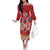 Polynesian Valentine Day Off The Shoulder Long Sleeve Dress Love Couple Turtle Maori Hibiscus Red Style LT03 Women Red - Polynesian Pride