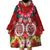 Polynesian Valentine Day Wearable Blanket Hoodie Love Couple Turtle Maori Hibiscus Red Style LT03 - Polynesian Pride