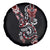 Aotearoa Toitu Te Tiriti-Honour the Treaty Spare Tire Cover Maori Taniwha Haka with Taniko and Tukutuku