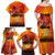 Australia and New Zealand ANZAC Day Family Matching Off Shoulder Maxi Dress and Hawaiian Shirt Soldiers Memories - Red Poppies with Aboriginal and Maori Art