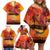 Australia and New Zealand ANZAC Day Family Matching Off Shoulder Short Dress and Hawaiian Shirt Soldiers Memories - Red Poppies with Aboriginal and Maori Art