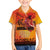 Australia and New Zealand ANZAC Day Family Matching Off Shoulder Short Dress and Hawaiian Shirt Soldiers Memories - Red Poppies with Aboriginal and Maori Art