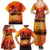 Australia and New Zealand ANZAC Day Family Matching Summer Maxi Dress and Hawaiian Shirt Soldiers Memories - Red Poppies with Aboriginal and Maori Art