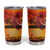 Australia and New Zealand ANZAC Day Tumbler Cup Soldiers Memories - Red Poppies with Aboriginal and Maori Art