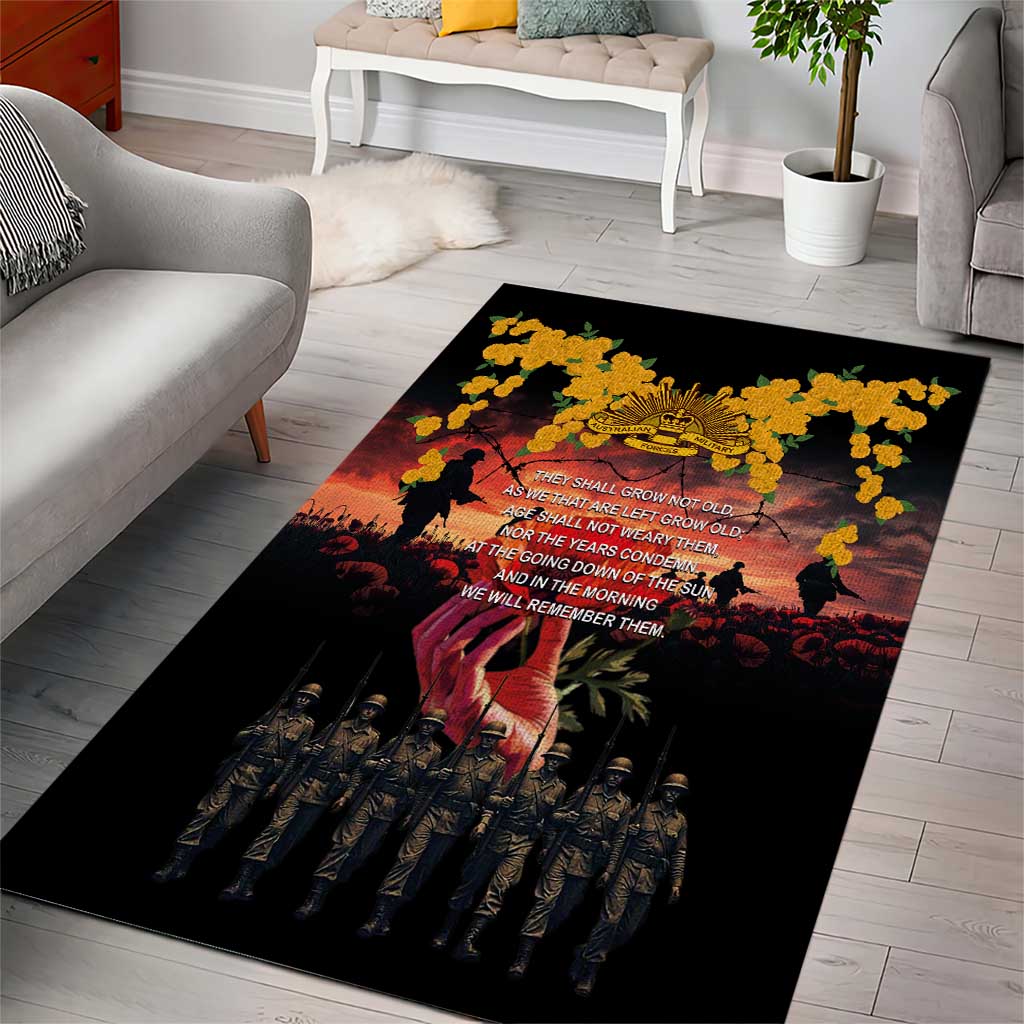Australia ANZAC Day Area Rug Forever in My Thoughts LT03 - Polynesian Pride