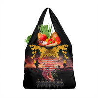 Australia ANZAC Day Grocery Bag Forever in My Thoughts LT03 1-pack One Size Black - Polynesian Pride