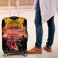 Australia ANZAC Day Luggage Cover Forever in My Thoughts LT03 Black - Polynesian Pride