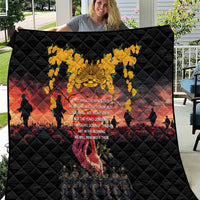 Australia ANZAC Day Quilt Forever in My Thoughts LT03 Black - Polynesian Pride