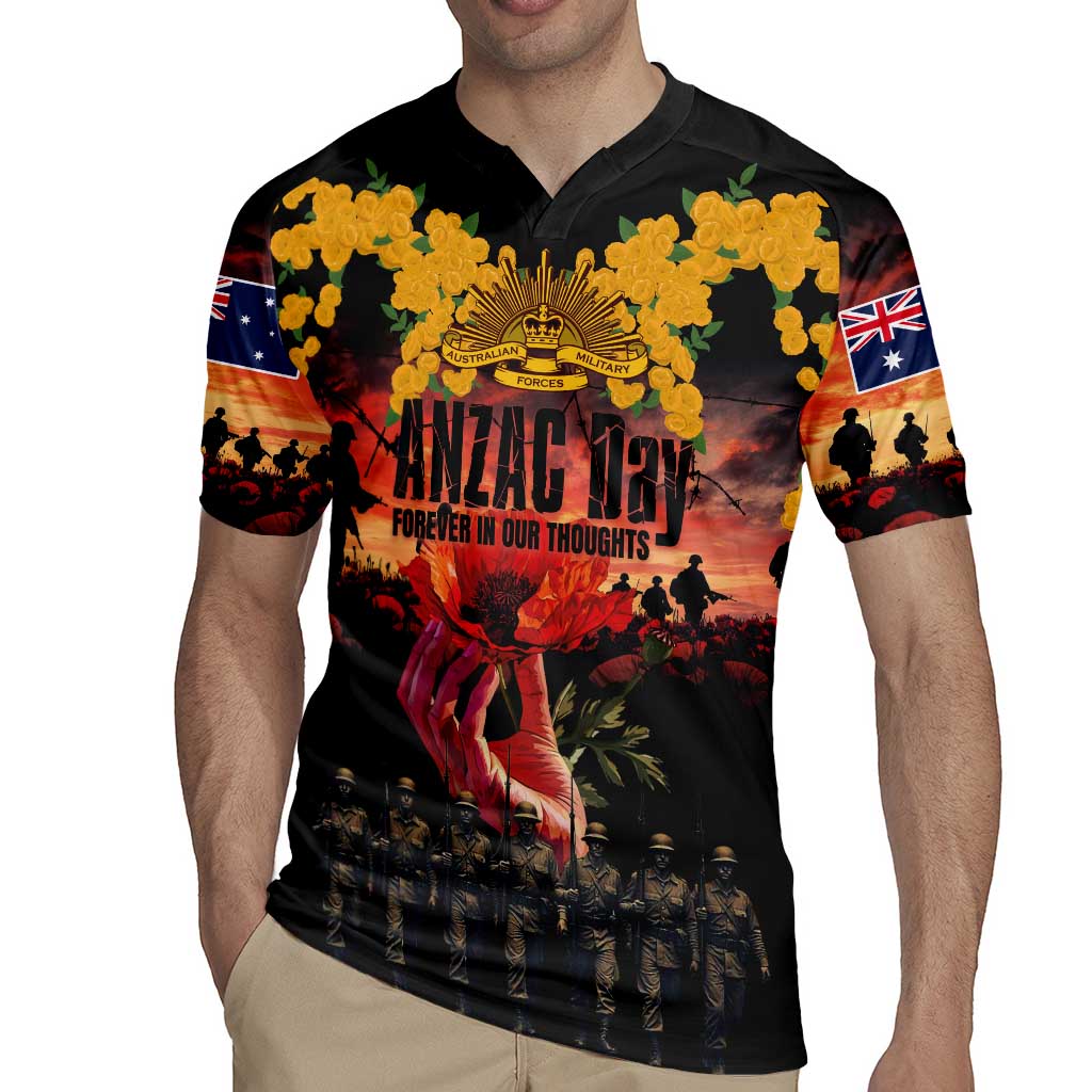Australia ANZAC Day Rugby Jersey Forever in My Thoughts LT03 - Polynesian Pride