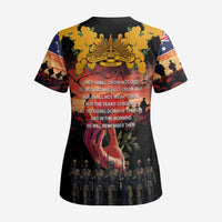 Australia ANZAC Day Scrub Top Forever in My Thoughts LT03 - Polynesian Pride