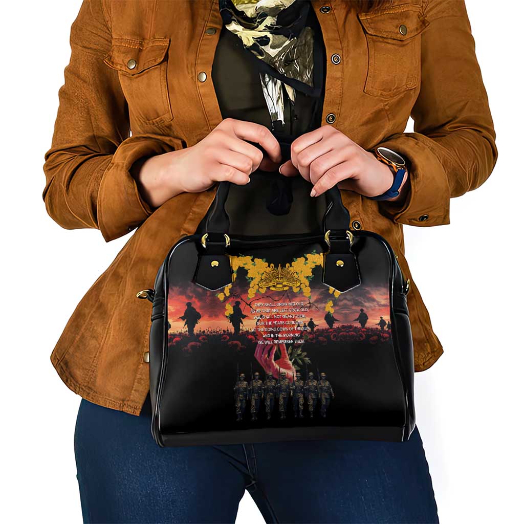 Australia ANZAC Day Shoulder Handbag Forever in My Thoughts LT03 - Polynesian Pride