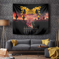 Australia ANZAC Day Tapestry Forever in My Thoughts LT03 Black - Polynesian Pride
