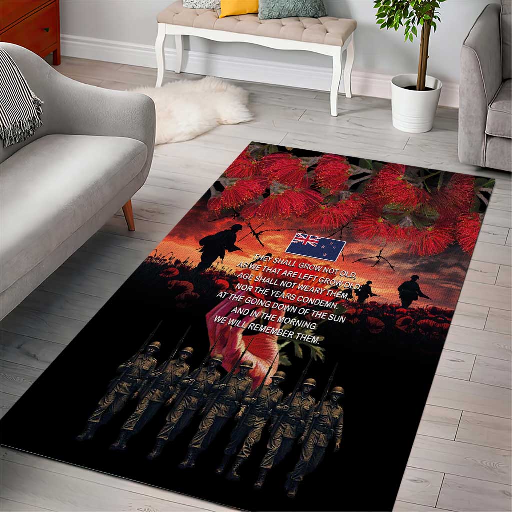 New Zealand ANZAC Day Area Rug Forever in My Thoughts LT03 - Polynesian Pride