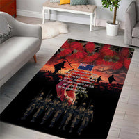New Zealand ANZAC Day Area Rug Forever in My Thoughts LT03 - Polynesian Pride