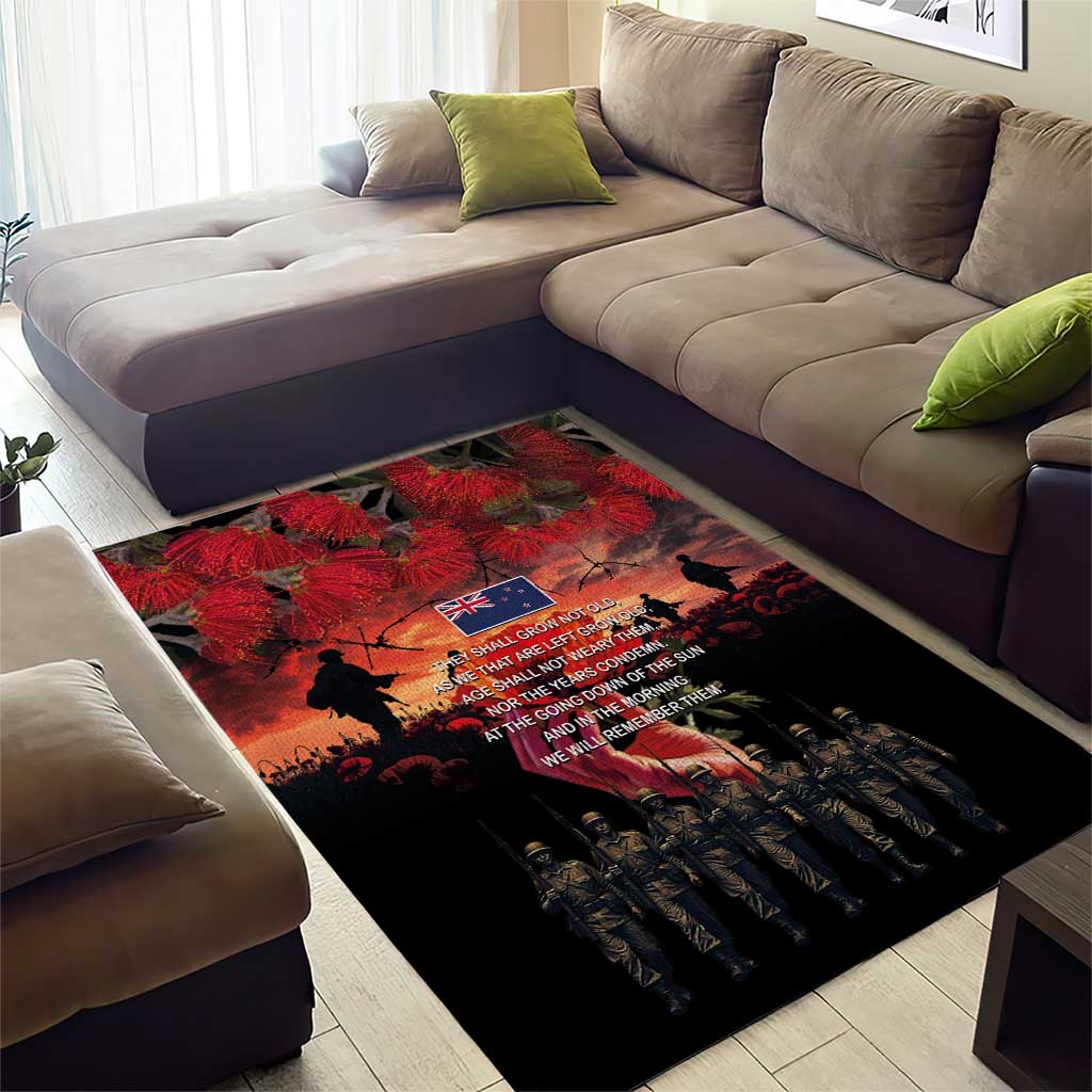 New Zealand ANZAC Day Area Rug Forever in My Thoughts LT03 - Polynesian Pride