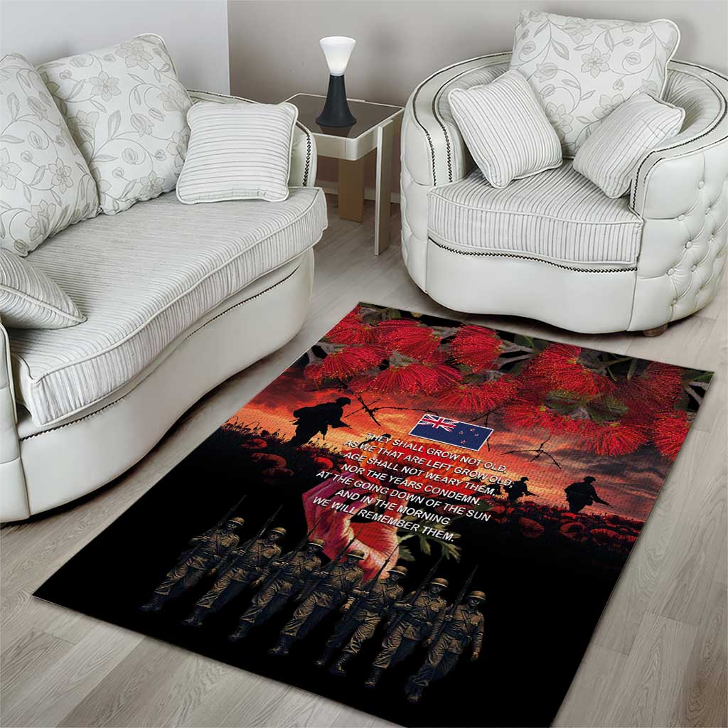New Zealand ANZAC Day Area Rug Forever in My Thoughts LT03 - Polynesian Pride