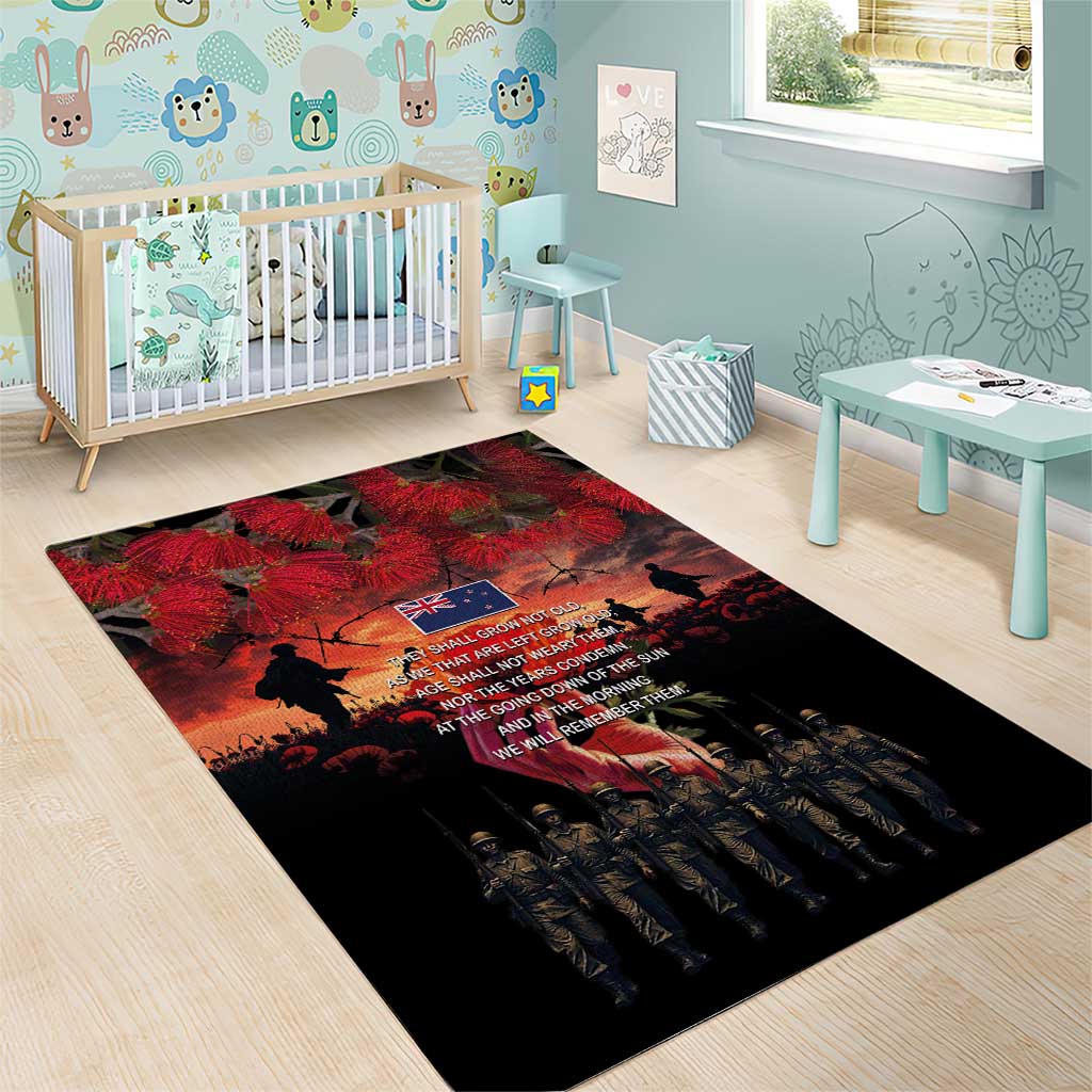 New Zealand ANZAC Day Area Rug Forever in My Thoughts LT03 - Polynesian Pride
