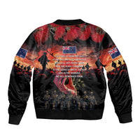 New Zealand ANZAC Day Bomber Jacket Forever in My Thoughts LT03 - Polynesian Pride