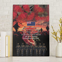 New Zealand ANZAC Day Canvas Wall Art Forever in My Thoughts LT03 Without Frame Black - Polynesian Pride