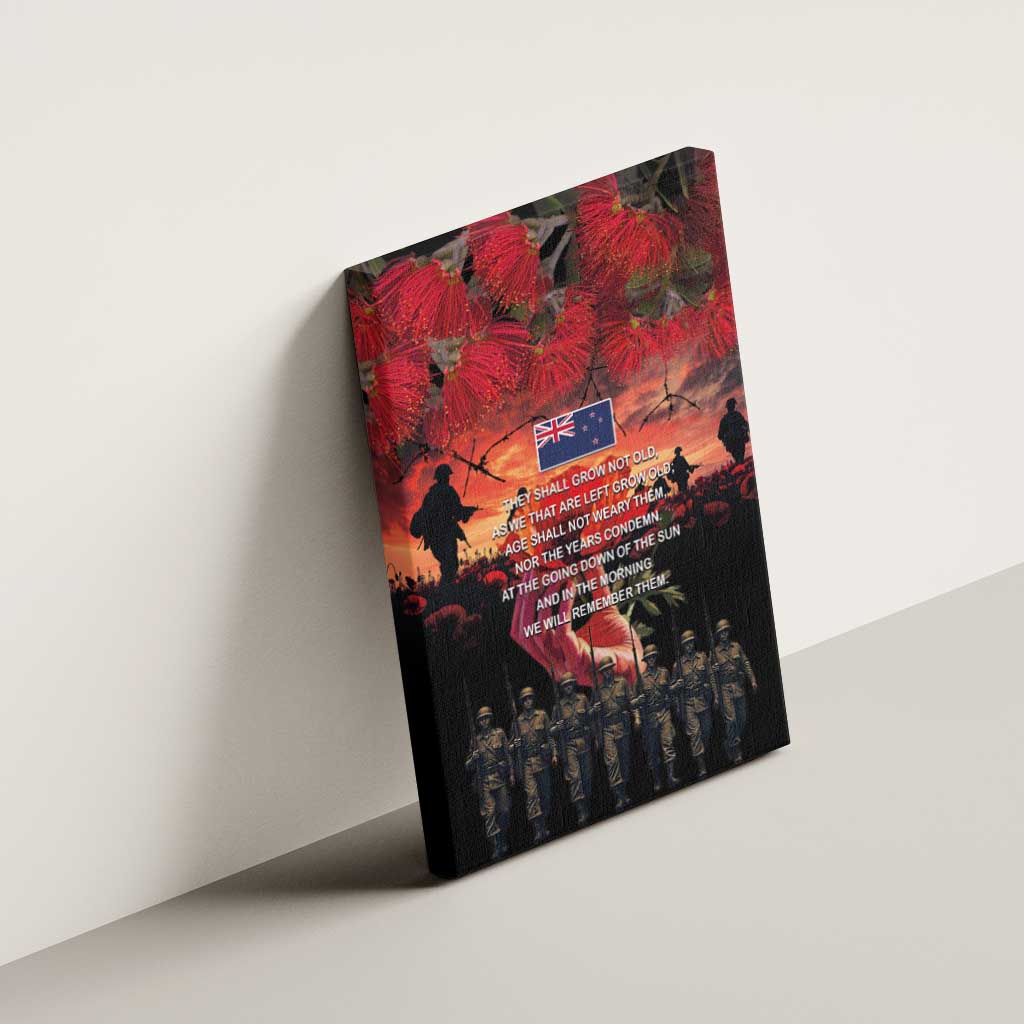 New Zealand ANZAC Day Canvas Wall Art Forever in My Thoughts LT03 - Polynesian Pride