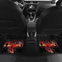 New Zealand ANZAC Day Car Mats Forever in My Thoughts LT03 Set 2pcs - Back Black - Polynesian Pride