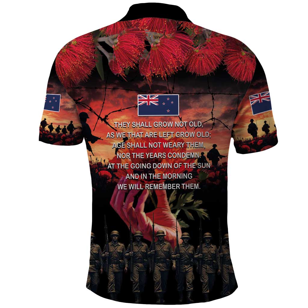 New Zealand ANZAC Day Polo Shirt Forever in My Thoughts LT03 - Polynesian Pride