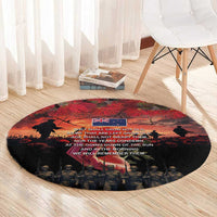 New Zealand ANZAC Day Round Carpet Forever in My Thoughts LT03 - Polynesian Pride
