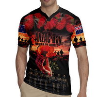 New Zealand ANZAC Day Rugby Jersey Forever in My Thoughts LT03 - Polynesian Pride