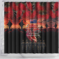 New Zealand ANZAC Day Shower Curtain Forever in My Thoughts LT03 - Polynesian Pride