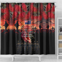 New Zealand ANZAC Day Shower Curtain Forever in My Thoughts LT03 - Polynesian Pride