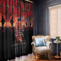 New Zealand ANZAC Day Window Curtain Forever in My Thoughts LT03 - Polynesian Pride