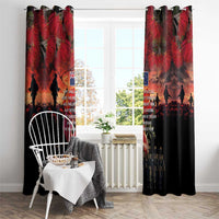 New Zealand ANZAC Day Window Curtain Forever in My Thoughts LT03 - Polynesian Pride