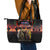 Australia and New Zealand ANZAC Day Leather Tote Bag Kangaroo and Kiwi Bird Soldier - Forever in My Thoughts